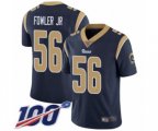 Los Angeles Rams #56 Dante Fowler Jr Navy Blue Team Color Vapor Untouchable Limited Player 100th Season Football Jersey