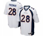 Denver Broncos #28 Royce Freeman Game White Football Jersey