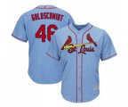St. Louis Cardinals #46 Paul Goldschmidt Replica Light Blue Alternate Cool Base Baseball Jersey