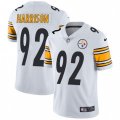 Pittsburgh Steelers #92 James Harrison White Vapor Untouchable Limited Player NFL Jersey
