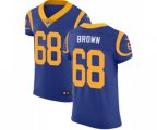 Los Angeles Rams #68 Jamon Brown Royal Blue Alternate Vapor Untouchable Elite Player Football Jersey