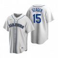 Nike Seattle Mariners #15 Kyle Seager White Cooperstown Collection Home Stitched Baseball Jersey