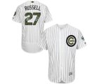 Chicago Cubs #27 Addison Russell Authentic White 2016 Memorial Day Fashion Flex Base MLB Jersey