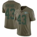 New York Jets #43 Julian Howsare Limited Olive 2017 Salute to Service NFL Jersey