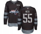 Washington Capitals #55 Aaron Ness Premier Black 1917-2017 100th Anniversary NHL Jersey