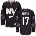 New York Islanders #17 Matt Martin Premier Black Third NHL Jersey