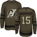 New Jersey Devils #15 Jamie Langenbrunner Authentic Green Salute to Service NHL Jersey
