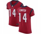 Houston Texans #14 DeAndre Carter Red Alternate Vapor Untouchable Elite Player Football Jersey