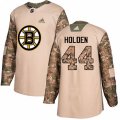 Boston Bruins #44 Nick Holden Authentic Camo Veterans Day Practice NHL Jersey