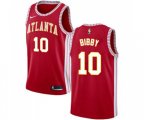 Nike Atlanta Hawks #10 Mike Bibby Authentic Red NBA Jersey Statement Edition