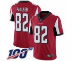 Atlanta Falcons #82 Logan Paulsen Red Team Color Vapor Untouchable Limited Player 100th Season Football Jersey