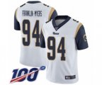 Los Angeles Rams #94 John Franklin-Myers White Vapor Untouchable Limited Player 100th Season Football Jersey