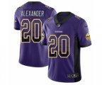 Minnesota Vikings #20 Mackensie Alexander Limited Purple Rush Drift Fashion NFL Jersey