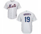 New York Mets Sam Haggerty Replica White Home Cool Base Baseball Player Jersey