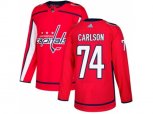Washington Capitals #74 John Carlson Red Home Authentic Stitched NHL Jersey
