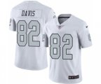 Oakland Raiders #82 Al Davis Limited White Rush Vapor Untouchable Football Jersey