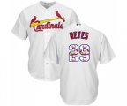 St. Louis Cardinals #29 lex Reyes Authentic White Team Logo Fashion Cool Base Baseball Jersey