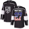 Los Angeles Kings #27 Alec Martinez Authentic Black USA Flag Fashion NHL Jersey