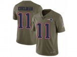 New England Patriots #11 Julian Edelman Limited Olive 2017 Salute to Service NFL Jersey