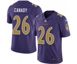 Baltimore Ravens #26 Maurice Canady Limited Purple Rush Vapor Untouchable Football Jersey