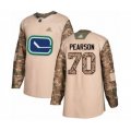 Vancouver Canucks #70 Tanner Pearson Authentic Camo Veterans Day Practice Hockey Jersey