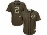 Washington Nationals #2 Adam Eaton Replica Green Salute to Service MLB Jersey
