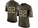 Indianapolis Colts #92 Margus Hunt Limited Green Salute to Service NFL Jersey