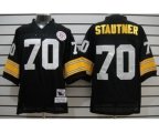 Pittsburgh Steelers #70 Ernie Stautner Black Throwback Jersey