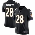 Baltimore Ravens #28 Anthony Averett Black Alternate Vapor Untouchable Limited Player NFL Jersey