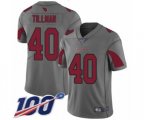 Arizona Cardinals #40 Pat Tillman Limited Silver Inverted Legend 100th Season Football Jersey
