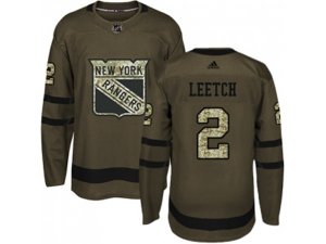 Adidas New York Rangers #2 Brian Leetch Green Salute to Service Stitched NHL Jersey