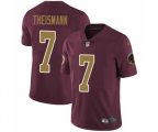 Washington Redskins #7 Joe Theismann Burgundy Red Gold Number Alternate 80TH Anniversary Vapor Untouchable Limited Player Football Jersey