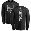 Los Angeles Kings #71 Torrey Mitchell Black Backer Long Sleeve T-Shirt