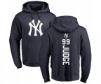 MLB Nike New York Yankees #99 Aaron Judge Navy Blue Backer Pullover Hoodie