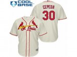 St. Louis Cardinals #30 Orlando Cepeda Authentic Cream Alternate Cool Base MLB Jersey