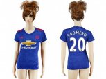 Women Manchester United #20 S.Romero Away Soccer Club Jersey