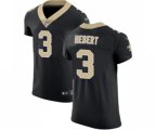 New Orleans Saints #3 Bobby Hebert Black Team Color Vapor Untouchable Elite Player Football Jersey