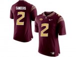2016 Men's Florida State Seminoles Deion Sanders #2 College Football Limited Jersey - Red
