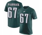 Philadelphia Eagles #67 Chance Warmack Green Rush Pride Name & Number T-Shirt