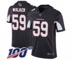 Arizona Cardinals #59 Joe Walker Black Alternate Vapor Untouchable Limited Player 100th Season Football Jersey