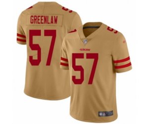San Francisco 49ers #57 Dre Greenlaw Limited Gold Inverted Legend Football Jersey