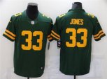 Green Bay Packers #33 Aaron Jones Nike 2021 Green Alternate Retro 1950s Throwback Uniforms Jersey