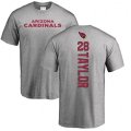 Arizona Cardinals #28 Jamar Taylor Ash Backer T-Shirt