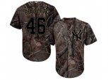 New York Yankees #46 Andy Pettitte Camo Realtree Collection Cool Base Stitched MLB Jersey