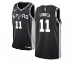San Antonio Spurs #11 Bryn Forbes Swingman Black NBA Jersey - Icon Edition