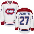 Montreal Canadiens #27 Alex Galchenyuk Authentic White Away NHL Jersey