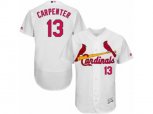 St. Louis Cardinals #13 Matt Carpenter White Flexbase Authentic Collection MLB Jersey