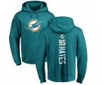 Miami Dolphins #95 William Hayes Aqua Green Backer Pullover Hoodie