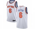 New York Knicks #6 Elfrid Payton Swingman White Basketball Jersey - Association Edition