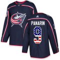 Columbus Blue Jackets #9 Artemi Panarin Authentic Navy Blue USA Flag Fashion NHL Jersey